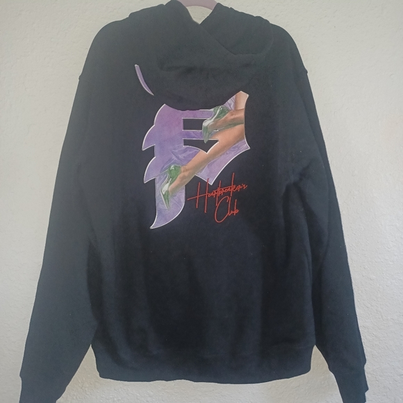 PRIMITIVE SKATEBOARDING HEARTBREAKERS CLUB HOODIE SWEATER - Picture 6 of 8